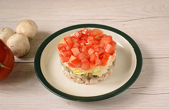 салат красная шапочка с помидорами рецепт фото 8